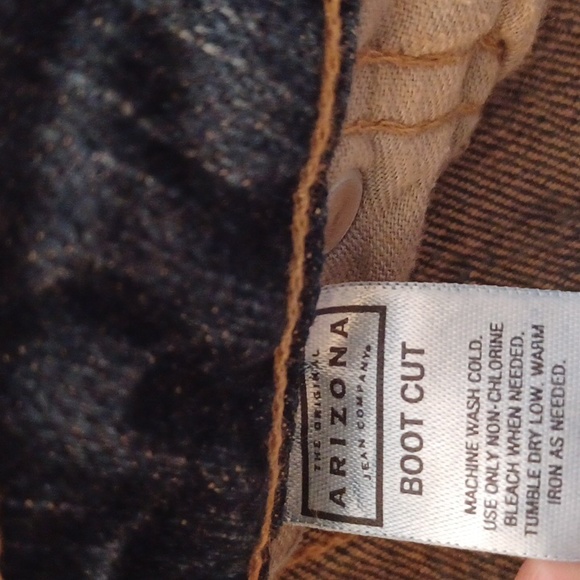 Arizona Jean Co size 11 juniors faded denim boot cut cotton jeans - Picture 6 of 8